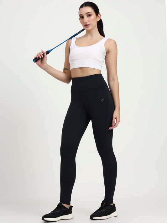 In Trend High Waist Tights – Premium Activewear in Navy | Plus Sizes Available