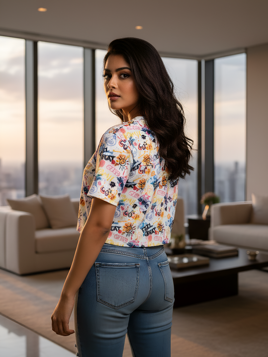 FEEL GREAT Crop Tee | Confident Style Blended with Effortless Everyday Comfort