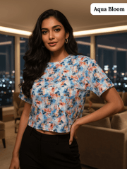 Crop Tee Limited Edition Trio | Free Size Ultra-Comfort Collection for Everyday Style - Pack of 3