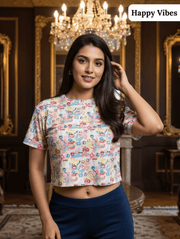 Crop Tee Limited Edition Trio | Free Size Ultra-Comfort Collection for Everyday Style - Pack of 3