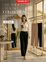 Wide Leg Pleated Trouser Set of 2 Premium Tailored Flow with Modern Luxe Comfort