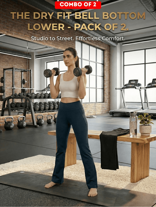 DRY FIT BELL BOTTOM LOWER | Studio To Street Performance Comfort Edition - Pack of 3