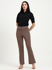 BELL BOTTOM JEGGING In Mouse | Retro Chic Comfort with Modern All-Season Stretch
