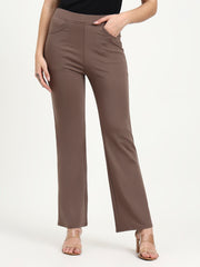 BELL BOTTOM JEGGING In Mouse | Retro Chic Comfort with Modern All-Season Stretch