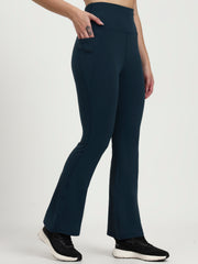 DRY FIT BELL BOTTOM LOWER Air force | Active Stretch Comfort with Sleek Athleisure Design