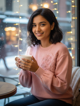 HEART Premium Winter Sweater | Soft Knit Elegance with a Touch of Romance