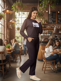 Lazy Panda Looper Coord Set – Premium Pre-Winter Cotton Co-Ord for Streetwear Comfort