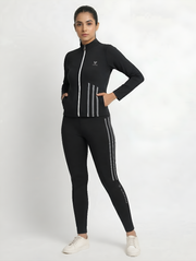 Elite Motion Tracksuit Activewear – Noir Stride Edition - Black