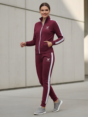 Next-Gen Active Flex Tracksuit – Monochrome Edition - Mehroon
